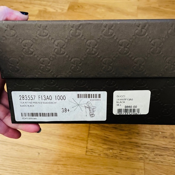 Gucci brand new black stilettos 8.5. box/ dust bag - Picture 9 of 10